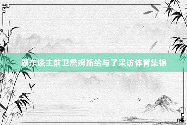 湖东谈主前卫詹姆斯给与了采访体育集锦