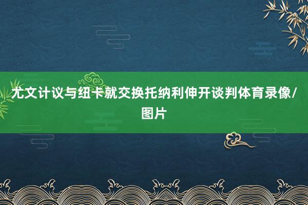 尤文计议与纽卡就交换托纳利伸开谈判体育录像/图片