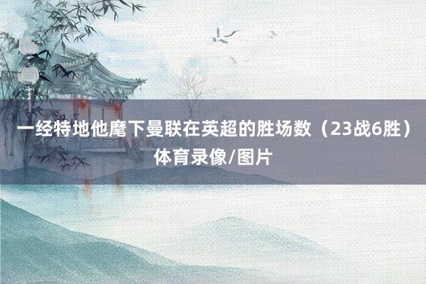 一经特地他麾下曼联在英超的胜场数（23战6胜）体育录像/图片