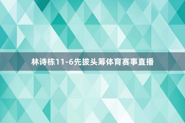 林诗栋11-6先拔头筹体育赛事直播