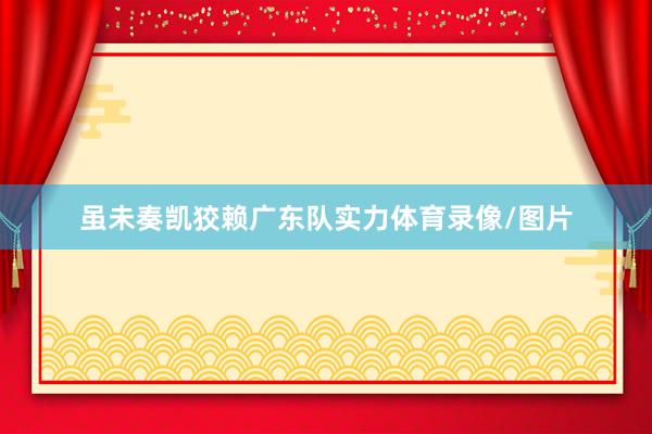 虽未奏凯狡赖广东队实力体育录像/图片