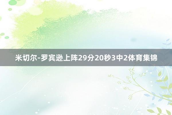 米切尔-罗宾逊上阵29分20秒3中2体育集锦