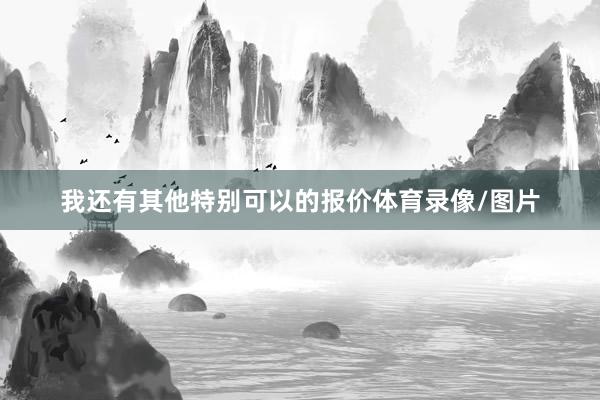 我还有其他特别可以的报价体育录像/图片