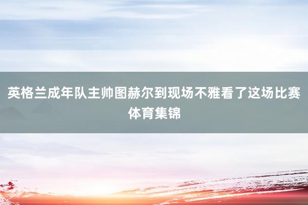 英格兰成年队主帅图赫尔到现场不雅看了这场比赛体育集锦