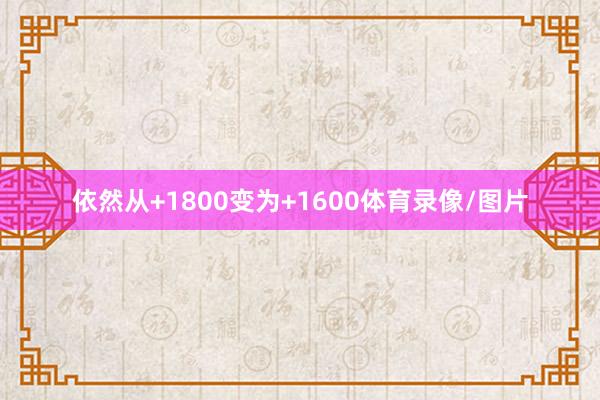 依然从+1800变为+1600体育录像/图片