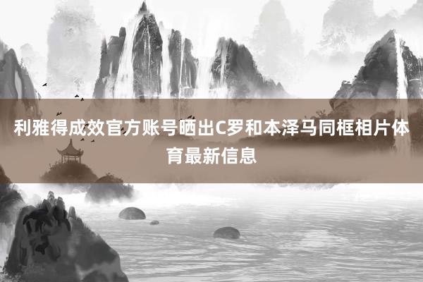 利雅得成效官方账号晒出C罗和本泽马同框相片体育最新信息
