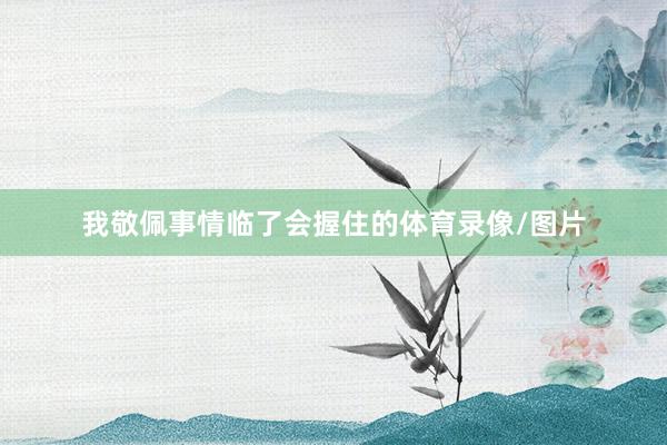 我敬佩事情临了会握住的体育录像/图片