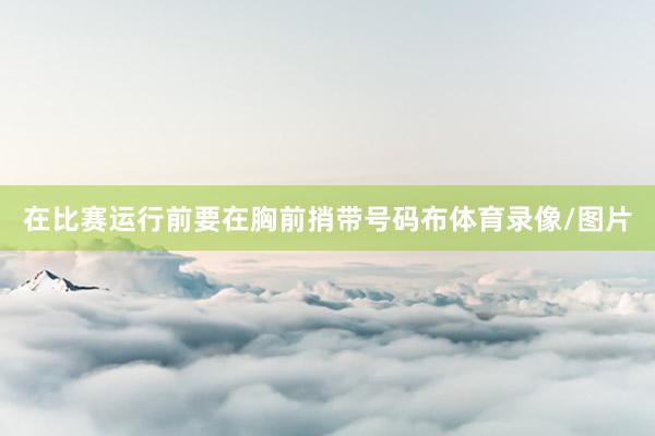 在比赛运行前要在胸前捎带号码布体育录像/图片
