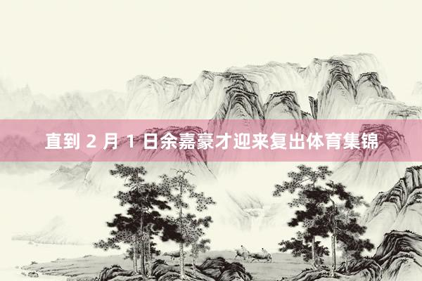 直到 2 月 1 日余嘉豪才迎来复出体育集锦