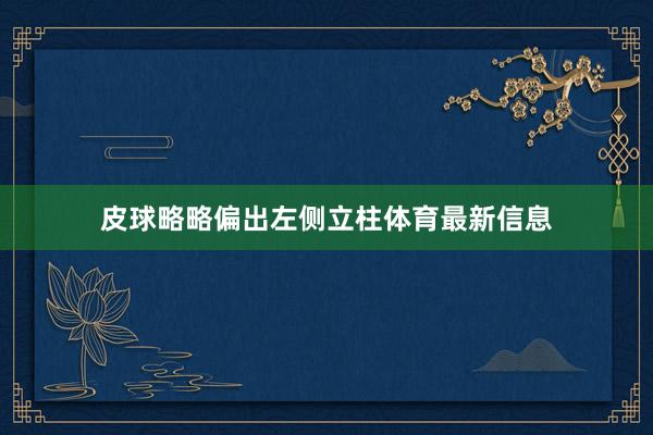 皮球略略偏出左侧立柱体育最新信息