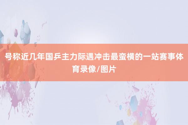 号称近几年国乒主力际遇冲击最蛮横的一站赛事体育录像/图片