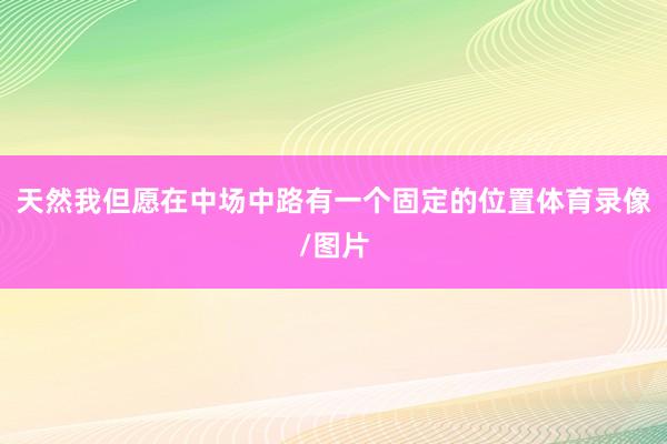 天然我但愿在中场中路有一个固定的位置体育录像/图片