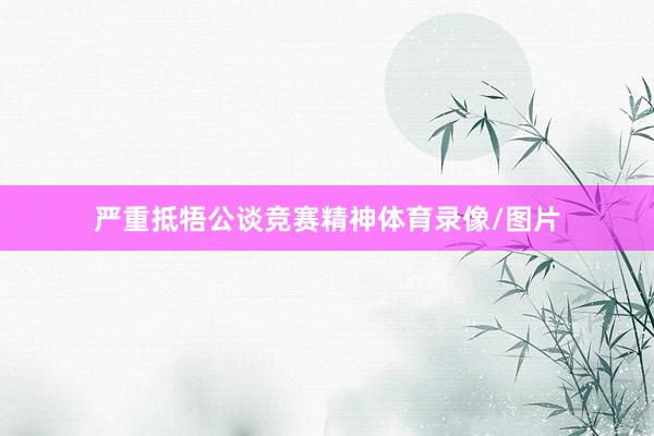 严重抵牾公谈竞赛精神体育录像/图片