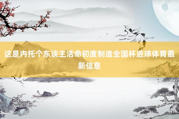 这是内托个东谈主活命初度制造全国杯进球体育最新信息